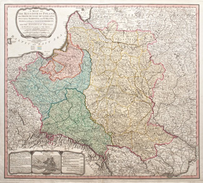 William Faden | A map of the Kingdom of Poland and Grand Dutchy of Lithuania