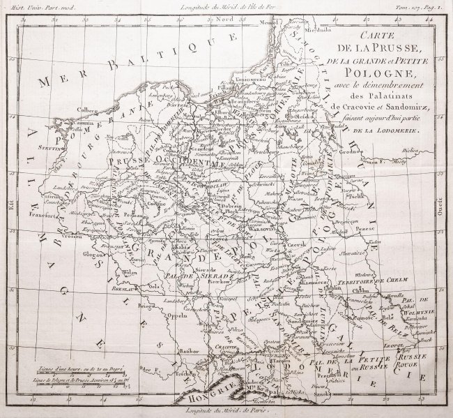 Louis Brion de la Tour | Carte de la Prusse, de la Grande et Petite Pologne…