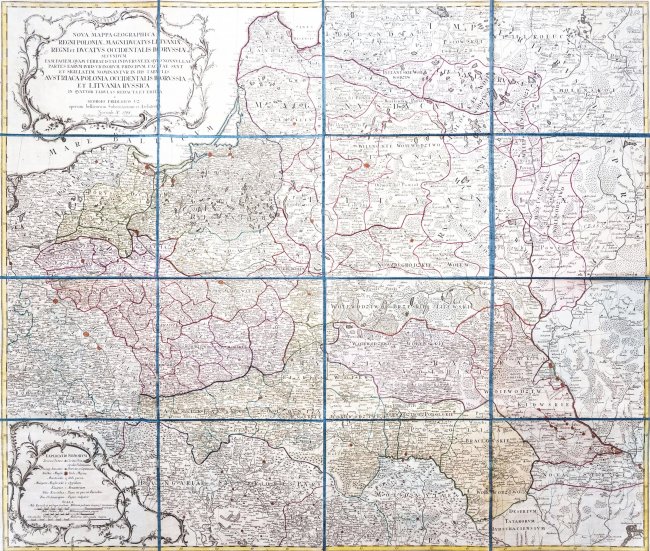Georg Friederich Uz | Nova Mappa Geographica Regni Poloniae