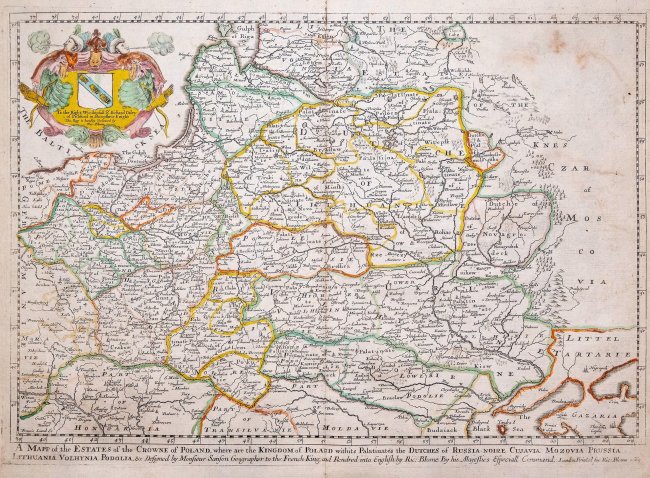 Richard Blome | A Mapp of the Estates of the Crowne of Poland