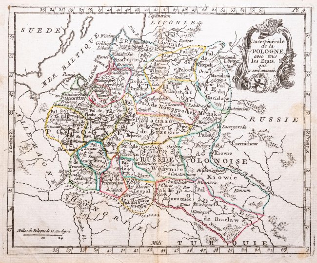 Joseph de Laporte | Carte générale de la Pologne, avec tous les Etats…