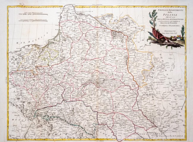 Antonio Zatta | Triplice Ripartimento della Polonia fatto nel 1772