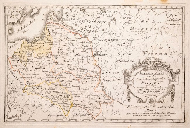 Franz Johann Joseph von Reilly | General Karte von der königlichen Republik Polen