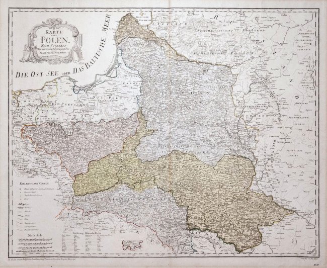 Franz Johann Joseph von Reilly | Karte von Polen
