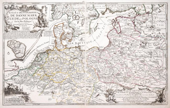 Nicolas de Fer | Estates des Couronnes de Dannemark, Suede et Pologne