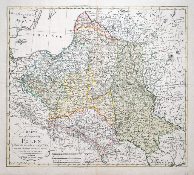 Franz Ludwig Güssefeld | Charte des Königreichs Polen