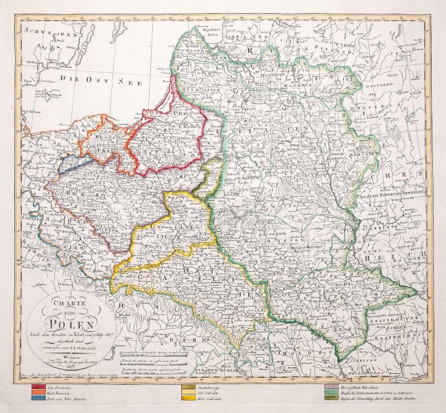 Franz Ludwig Güssefeld | Charte von Polen