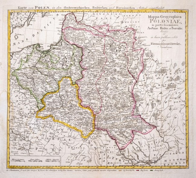 Tobias Mayer | Mappa geographica Poloniae