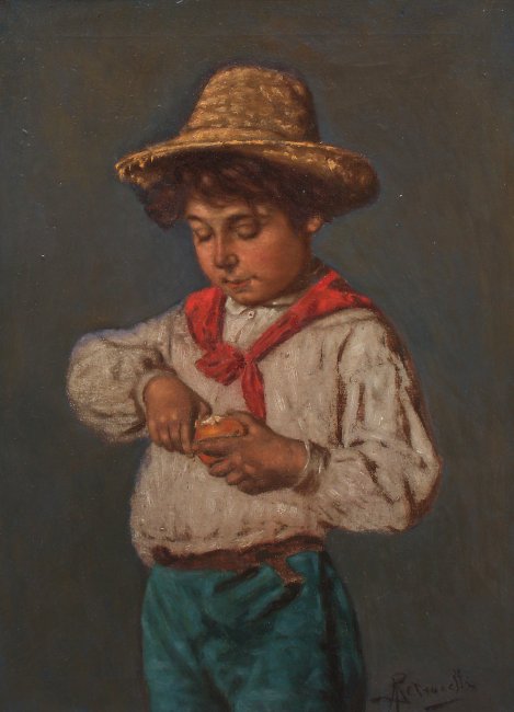 Arturo Petrocelli | Chłopiec obierający pomarańczę