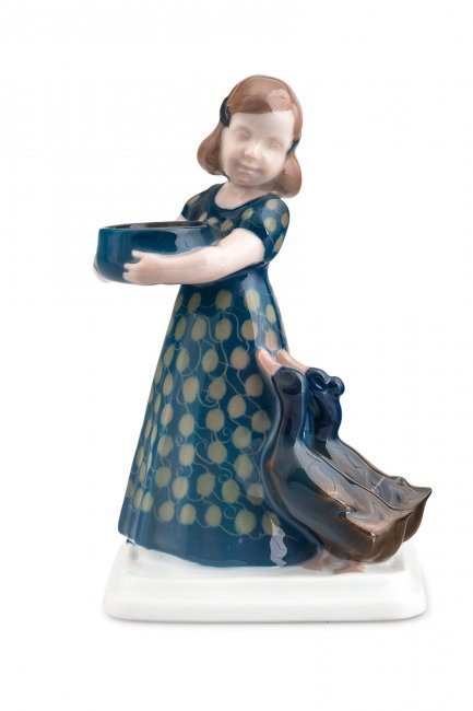 Figurka dziewczynki z kaczkami, Rosenthal, 1914 r. proj. A. Caasmann (1886–1968)
Rosenthal, 1914 r.