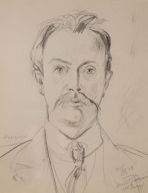 Wlastimil Hofman | Autoportret, 1918 r.