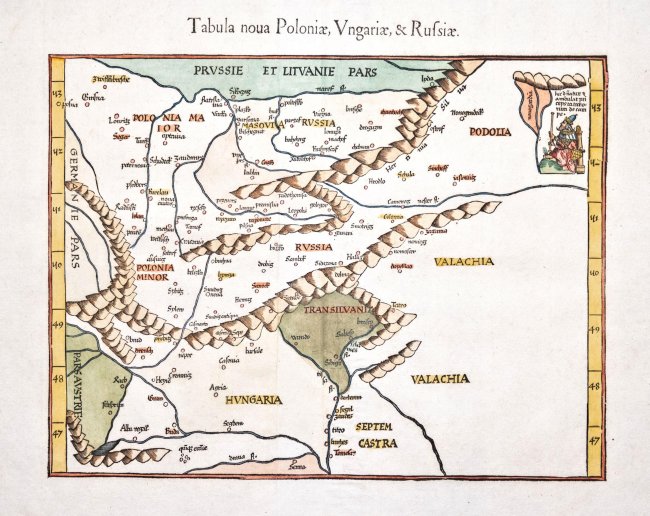 Lorenz Fries | Tabula noua Poloniae, Vngariae, & Russiae