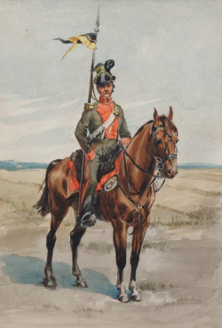 Artysta nieokreślony | Ułan 1 Galicyjskiego Pułku Ułanów, ok. 1850 r.