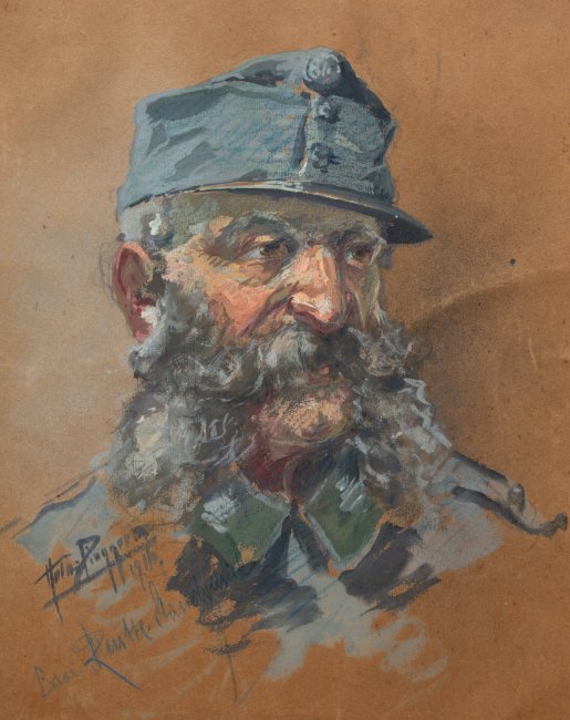 Hans Pinggera | Portret żołnierza austro-węgierskiego – landszturmisty, 1916 r.