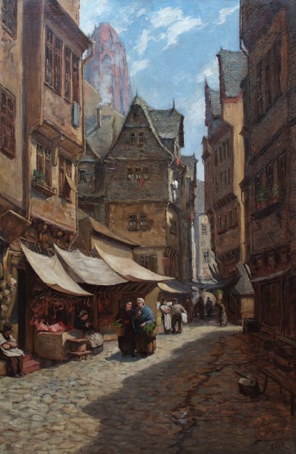 Reinhold Werner | Rynek we Frankfurcie nad Menem, 1901
