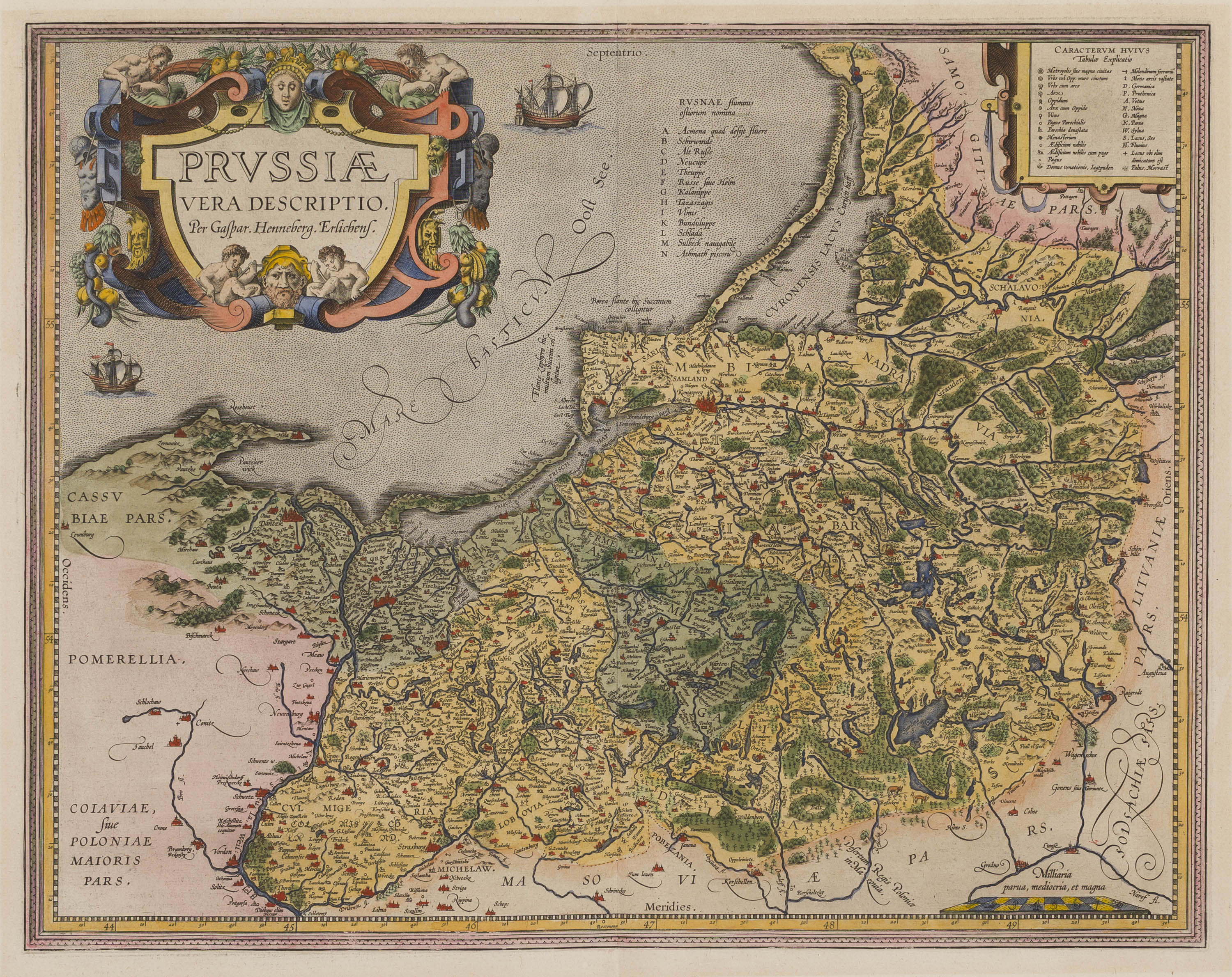 Abraham Ortelius | Prussiae Vera Descriptio…