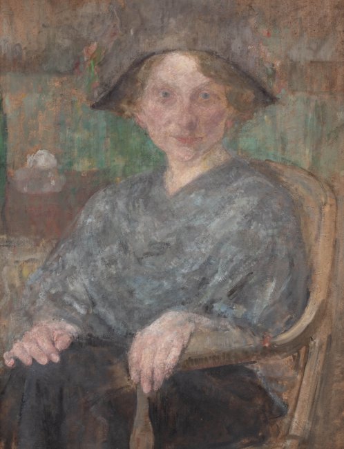 Olga Boznańska | Portret Henryki Marii Kurnatowskiej, 1913 r.