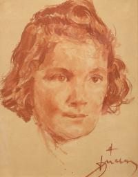 Portret młodej dziewczyny, lata 1946-1958