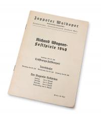 Program Festiwalu Wagnerowskiego w 1940 r.