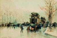 Paryż w deszczu, 1882 r.