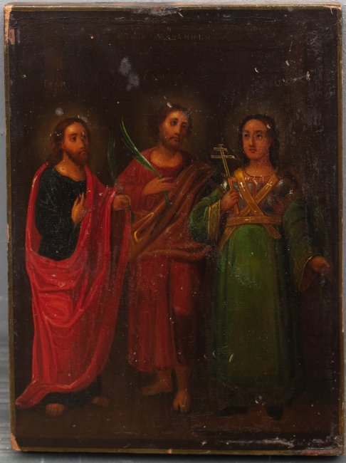 Ikona ze Świętymi Męczennikami, 1 poł. XIX w.