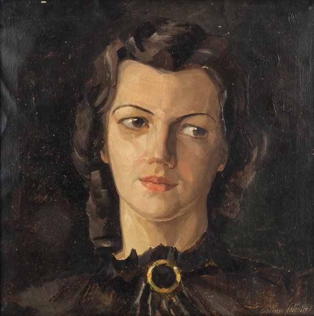 Arthur Wirth | Portret kobiety w stylu art déco, ok. 1930 r.