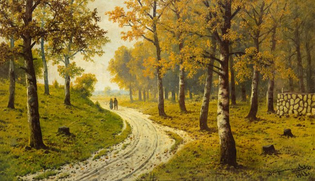 Józef Guranowski | Groga leśna jesienią, 1913 r.